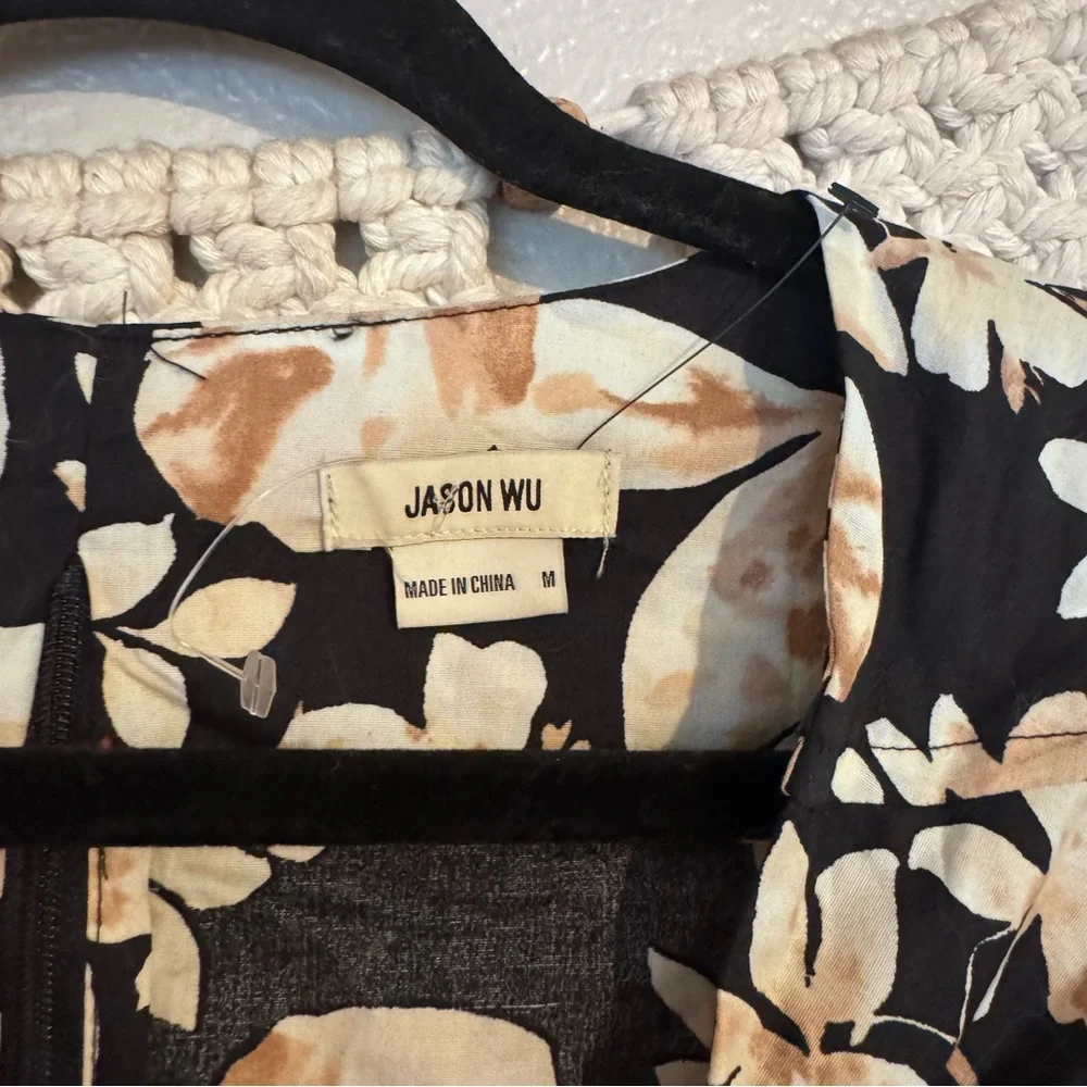 Jason Wu‎ Floral Open Back Maxi Dress